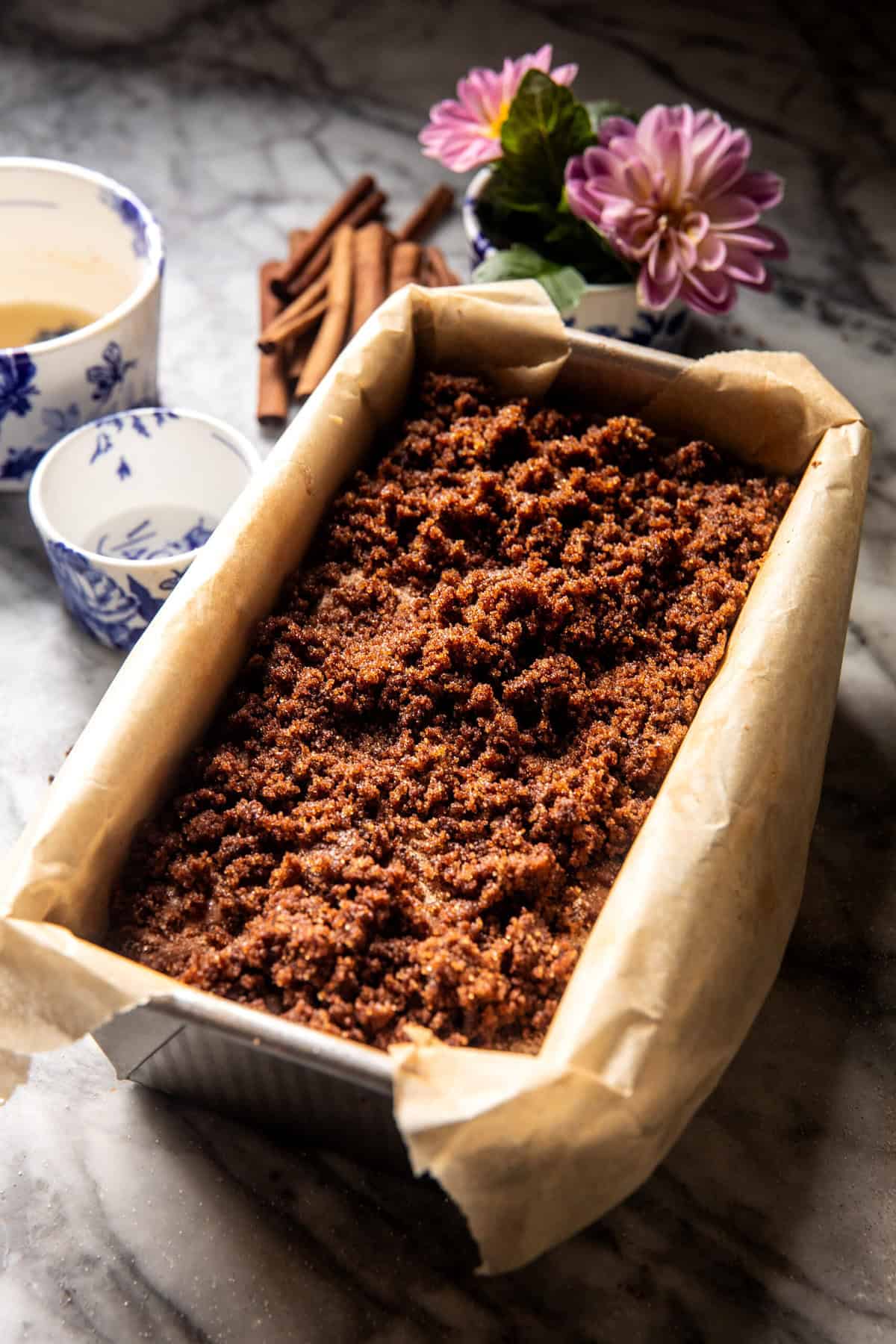 Cinnamon Crunch Swirled Banana Bread | halfbakedharvest.com