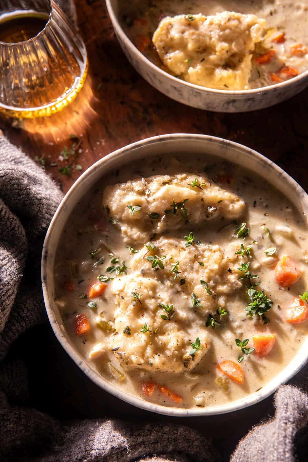Crockpot Creamy Chicken and Dumplings | halfbakedharvest.com