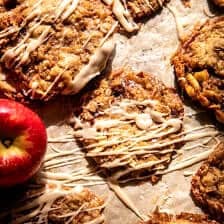 Iced Apple Cider Caramel Oatmeal Cookies | halfbakedharvest.com