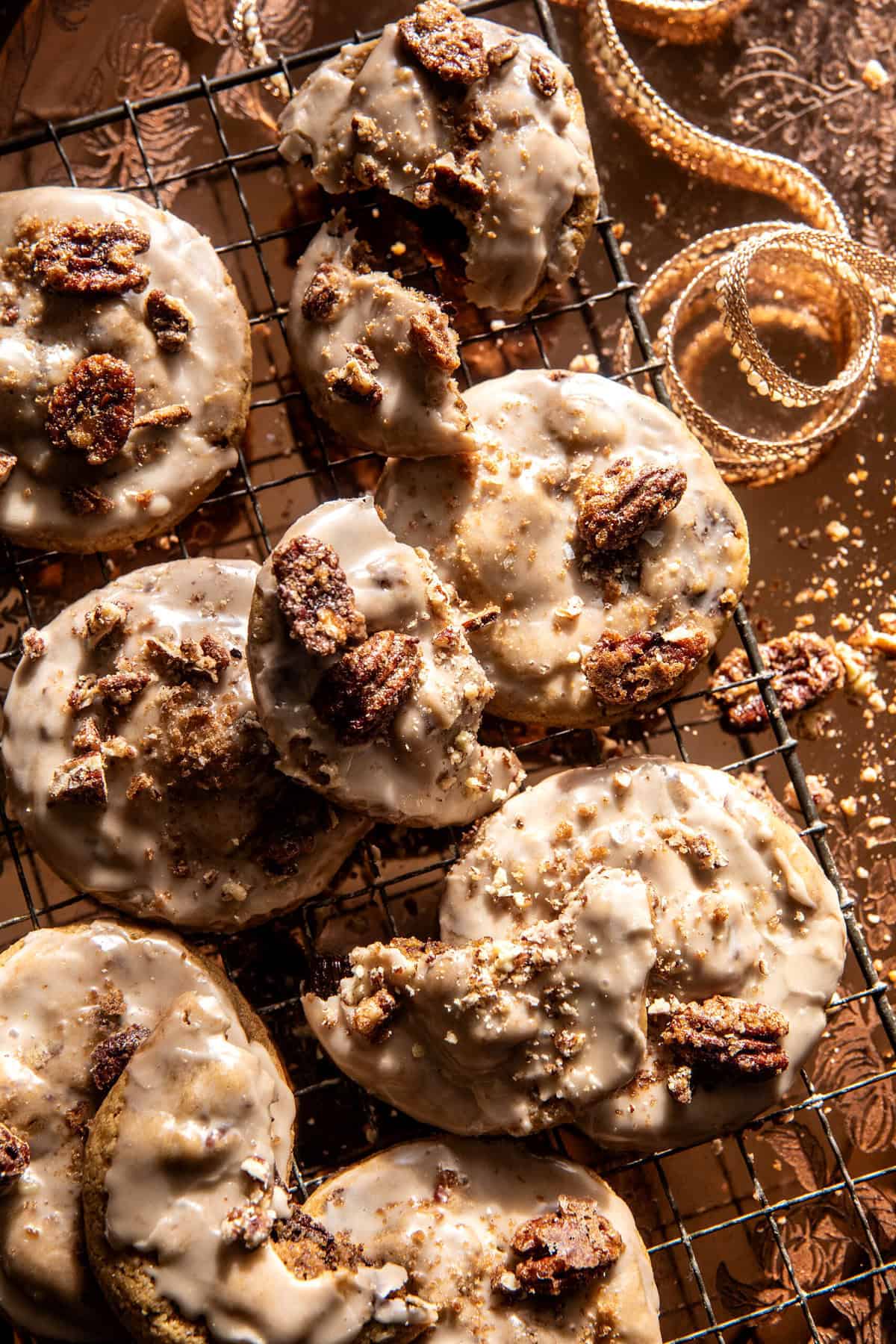 Frosted Butter Pecan Cookies | halfbakedharvest.com