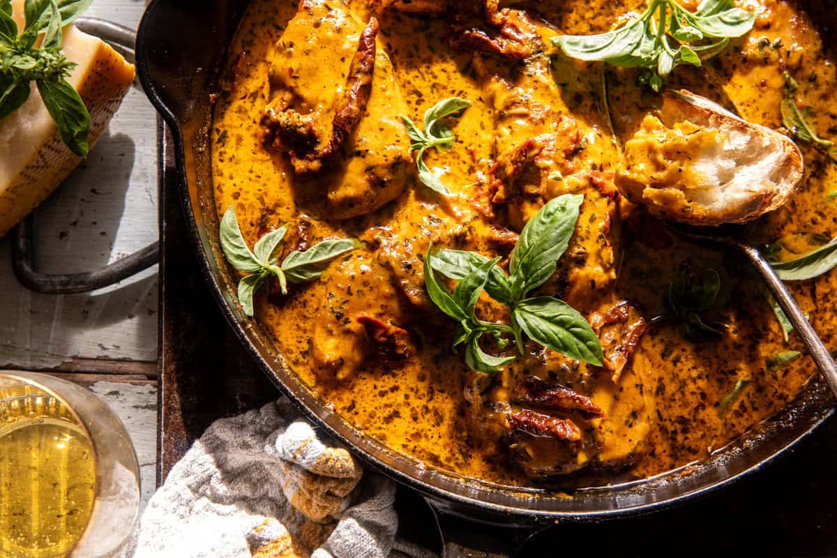 Marry Me Chicken in Pumpkin Cream Sauce | halfbakedharvest.com