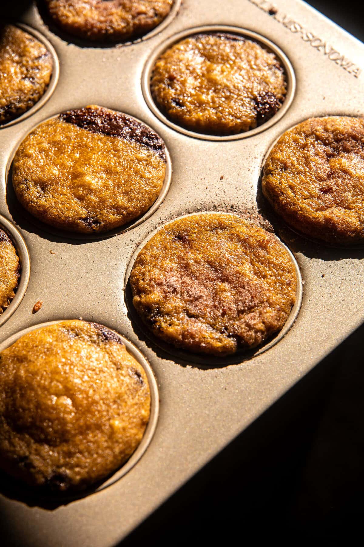 Molten Chocolate Pumpkin Muffins | halfbakedharvest.com