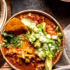 Spicy Buffalo Turkey Chili | halfbakedharvest.com