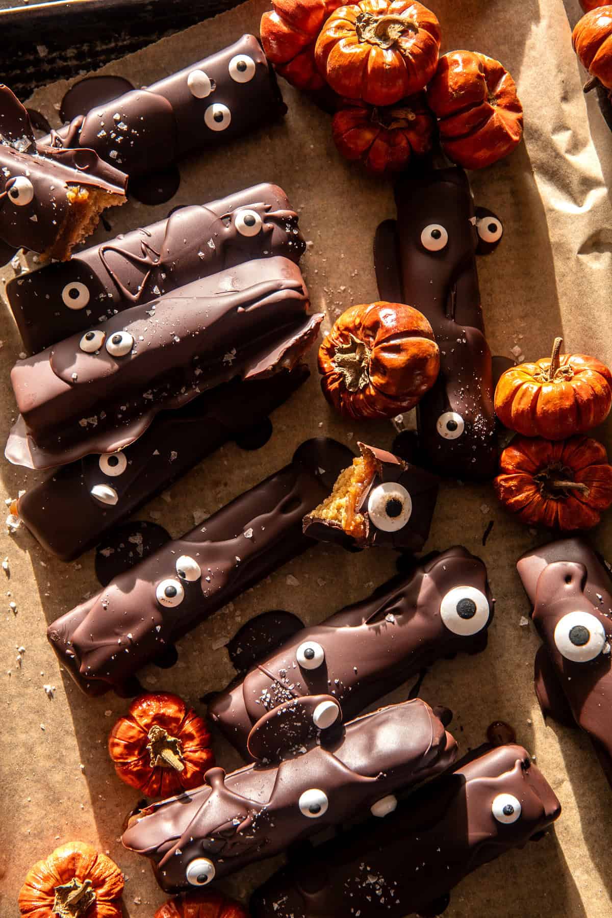 Spooky Homemade Twix Bars | halfbakedharvest.com