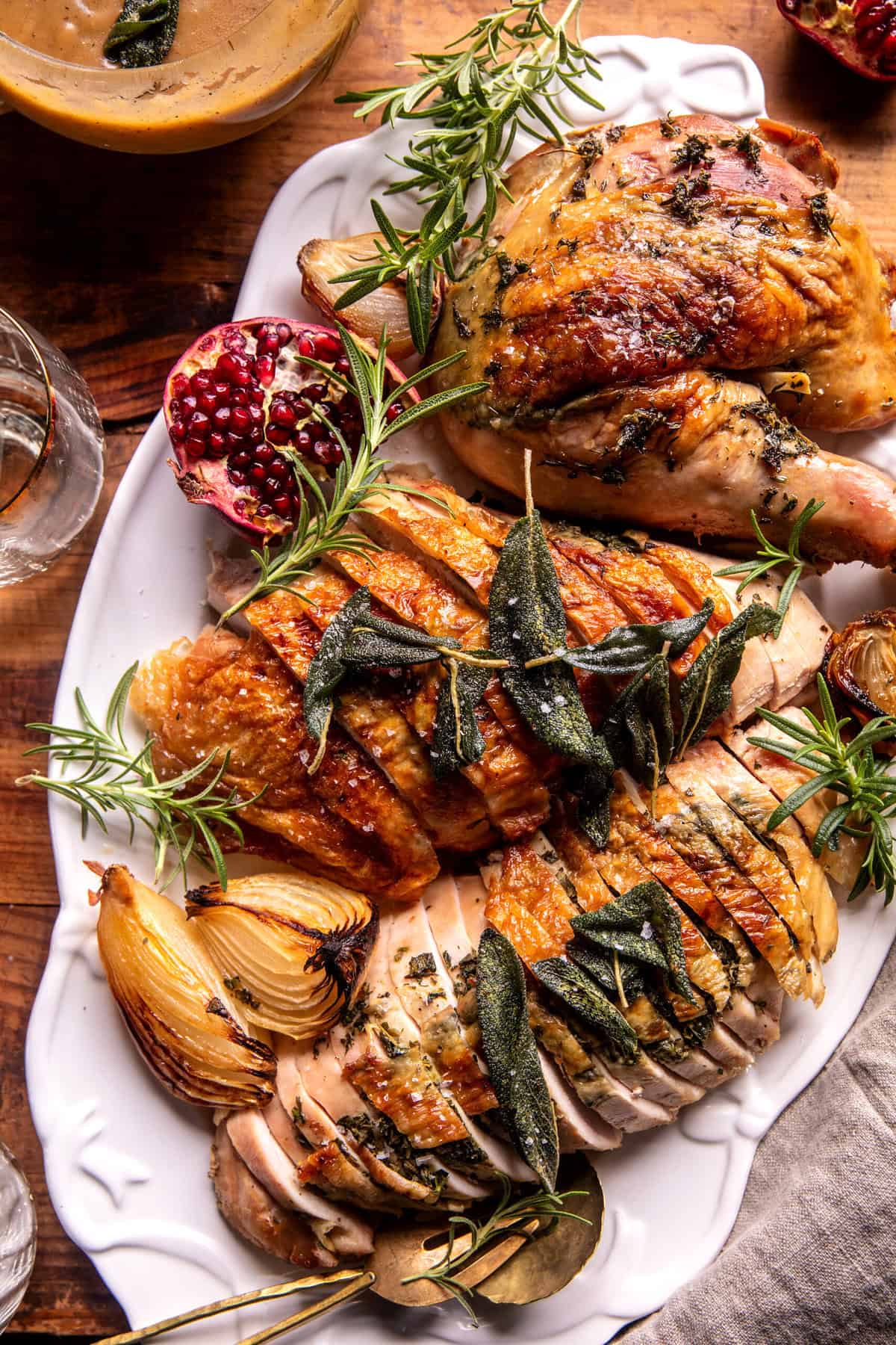 Herb and Butter Roasted Turkey Parts | halfbakedharvest.com