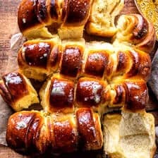 Salted Sage Honey Butter Brioche Rolls | halfbakedharvest.com