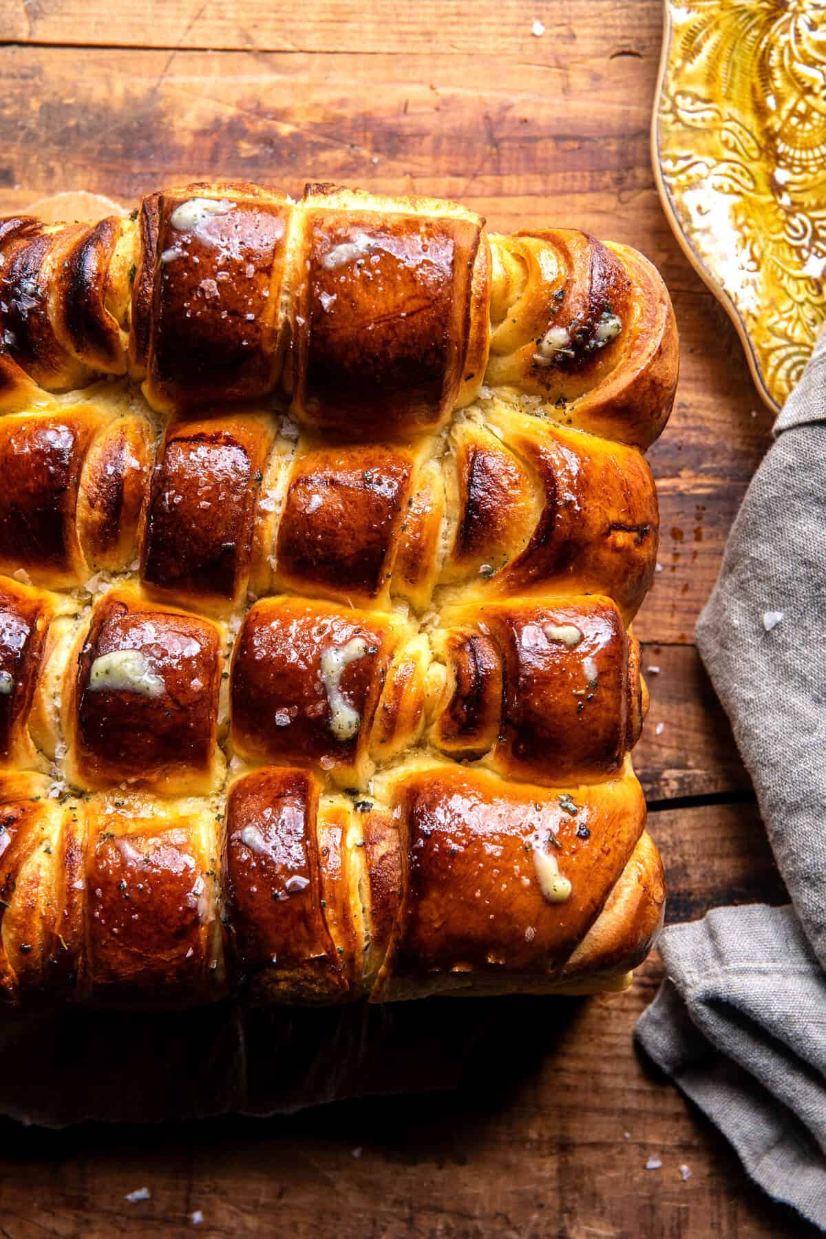 Salted Sage Honey Butter Brioche Rolls | halfbakedharvest.com