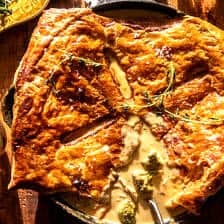 Skillet Broccoli Cheddar Chicken Pot Pie | halfbakedharvest.com