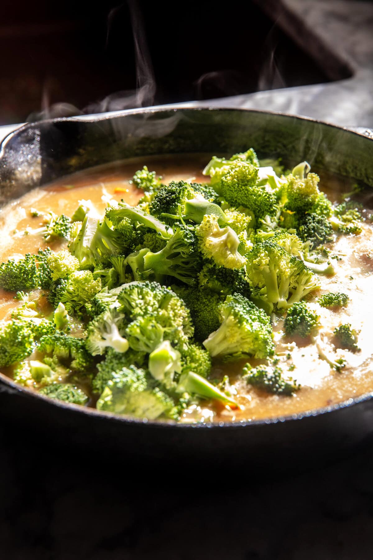 Skillet Broccoli Cheddar Chicken Pot Pie | halfbakedharvest.com