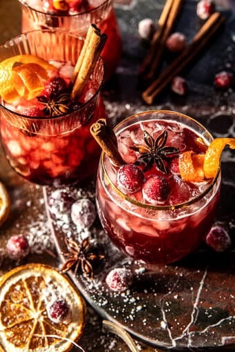 Thanksgiving Cranberry Cobbler Punch | halfbakedharvest.com