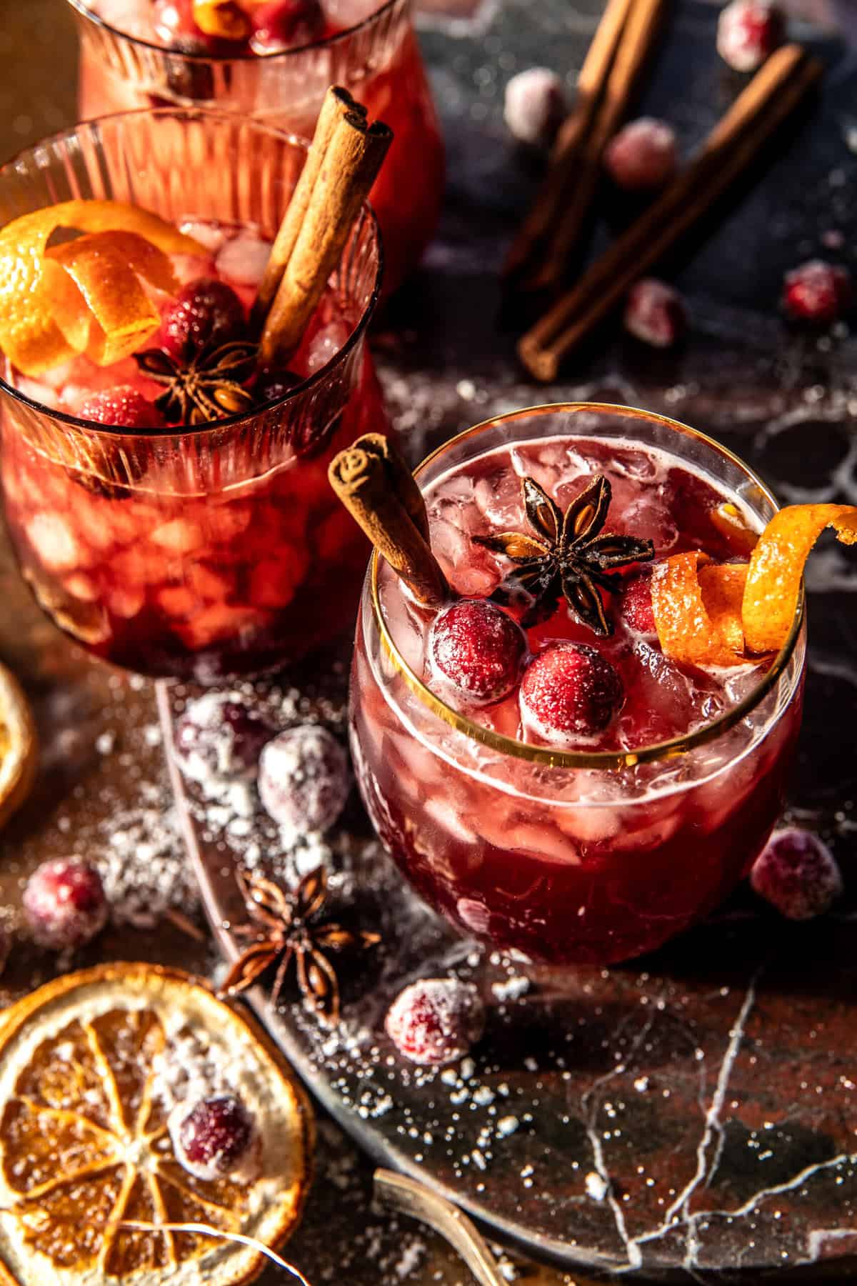 Thanksgiving Cranberry Cobbler Punch | halfbakedharvest.com