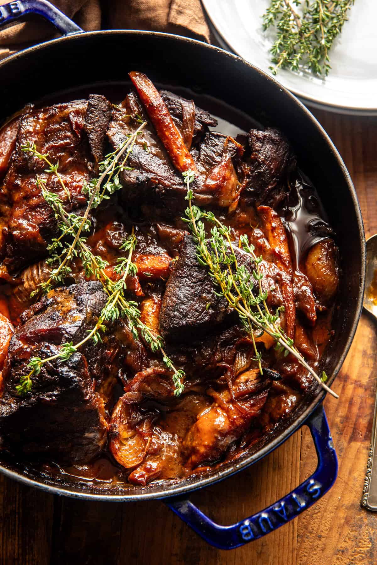 White Wine Miso Braised Pot Roast | halfbakedharvest.com