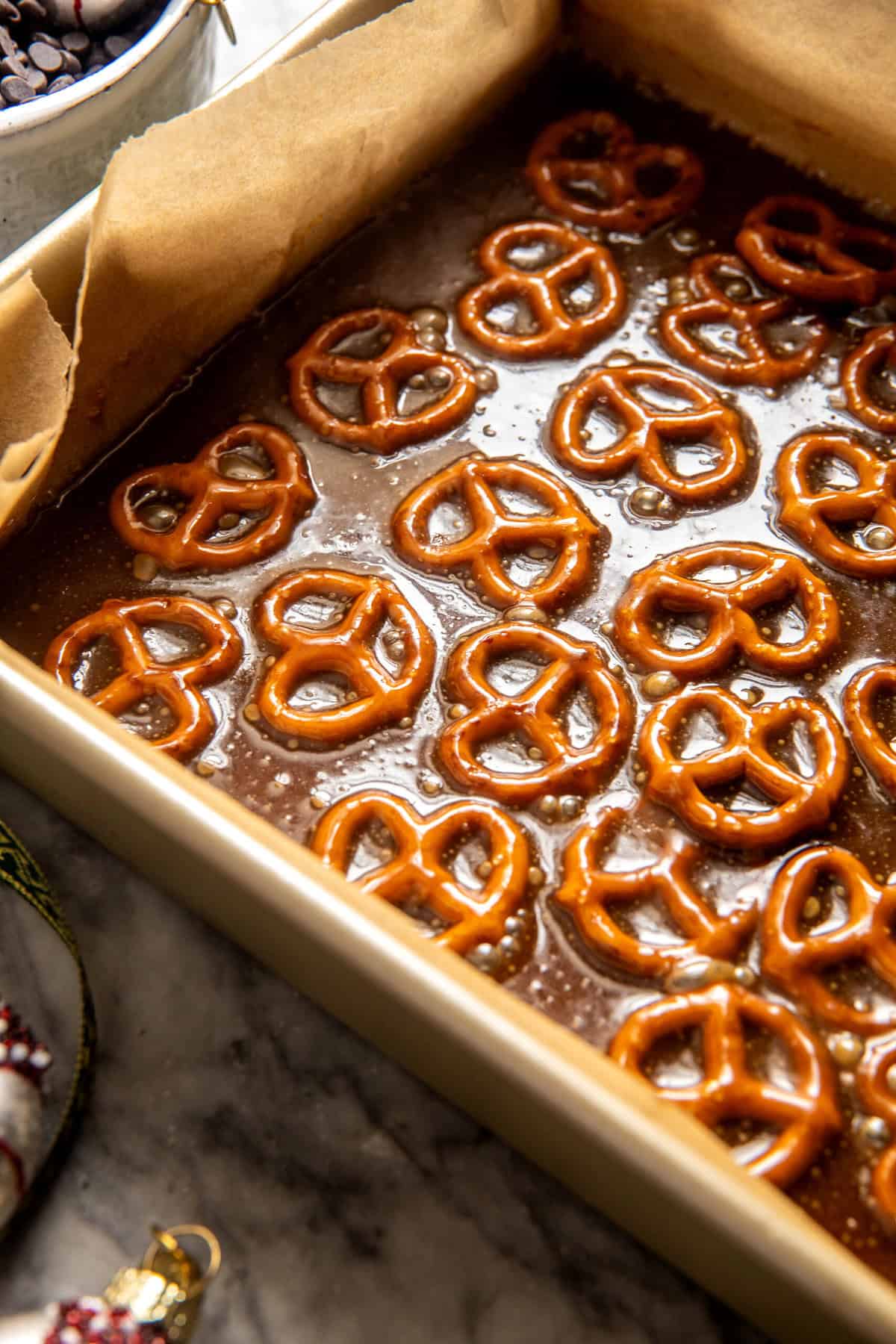 Chocolate Pretzel Toffee | halfbakedharvest.com