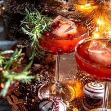 Sparkling Mistletoe Cosmo | halfbakedharvest.com