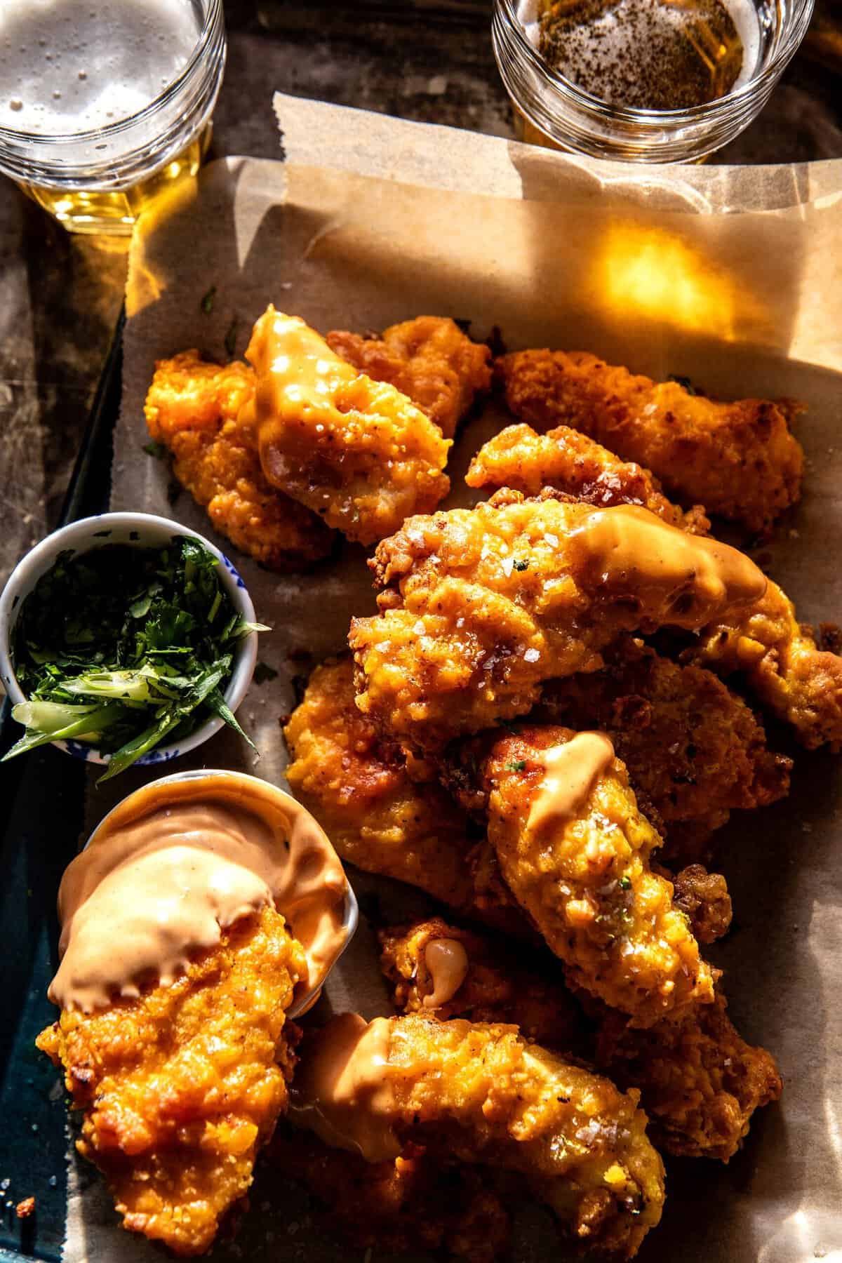 Crispy Turmeric Chicken Tenders | halfbakedharvest.com