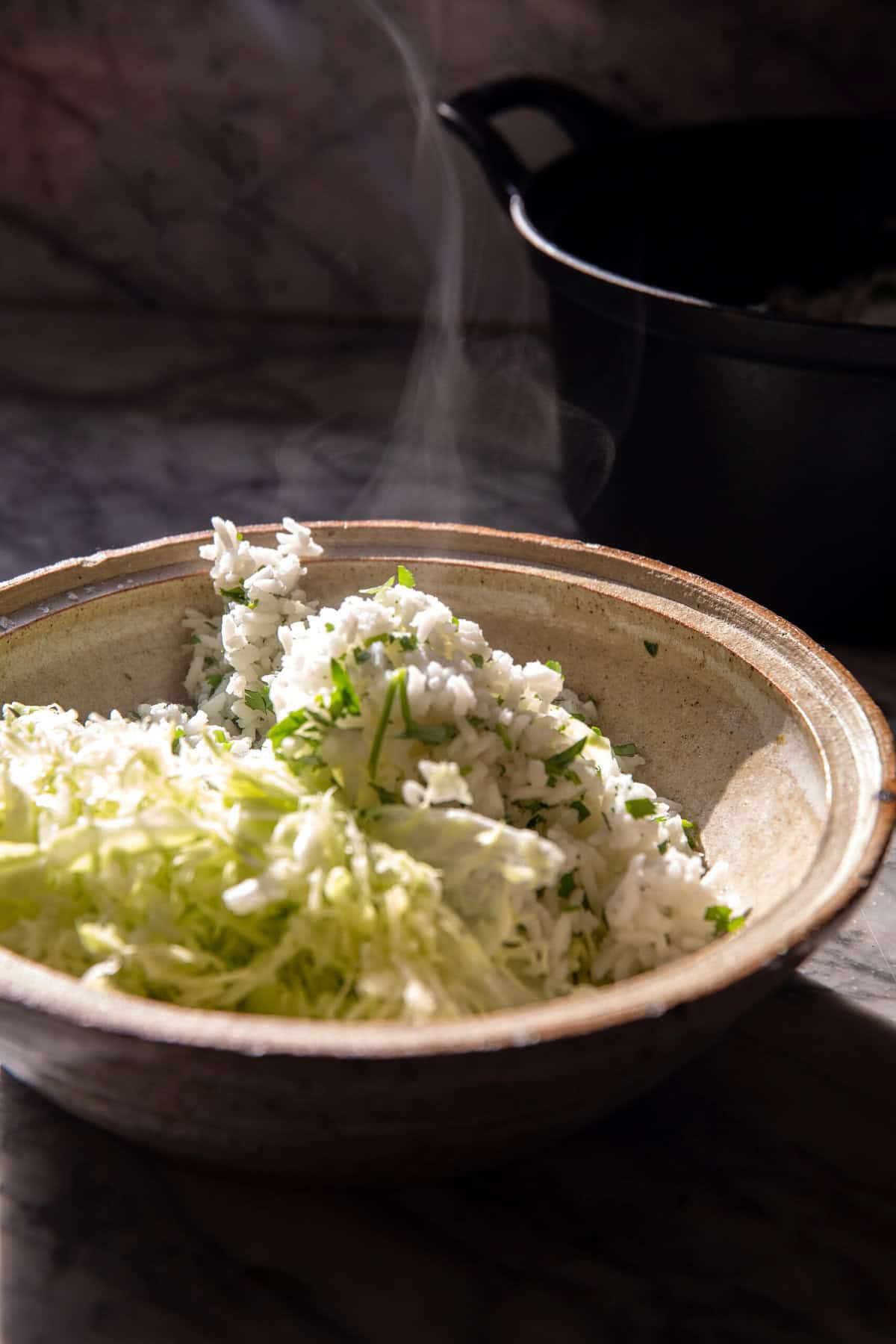 Crockpot Salsa Verde Chicken Tortilla Bowl | halfbakedharvest.com