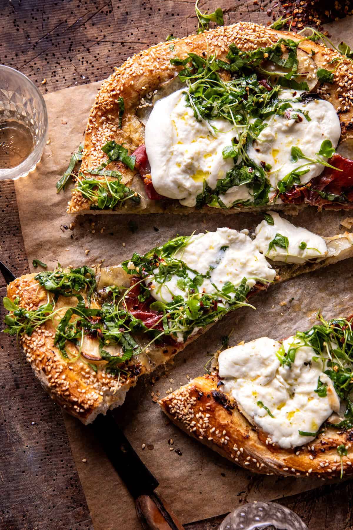 Potato Prosciutto Burrata Pizza | halfbakedharvest.com