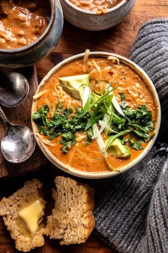 Spicy Chili Beer Cheese Soup | halfbakedharvest.com