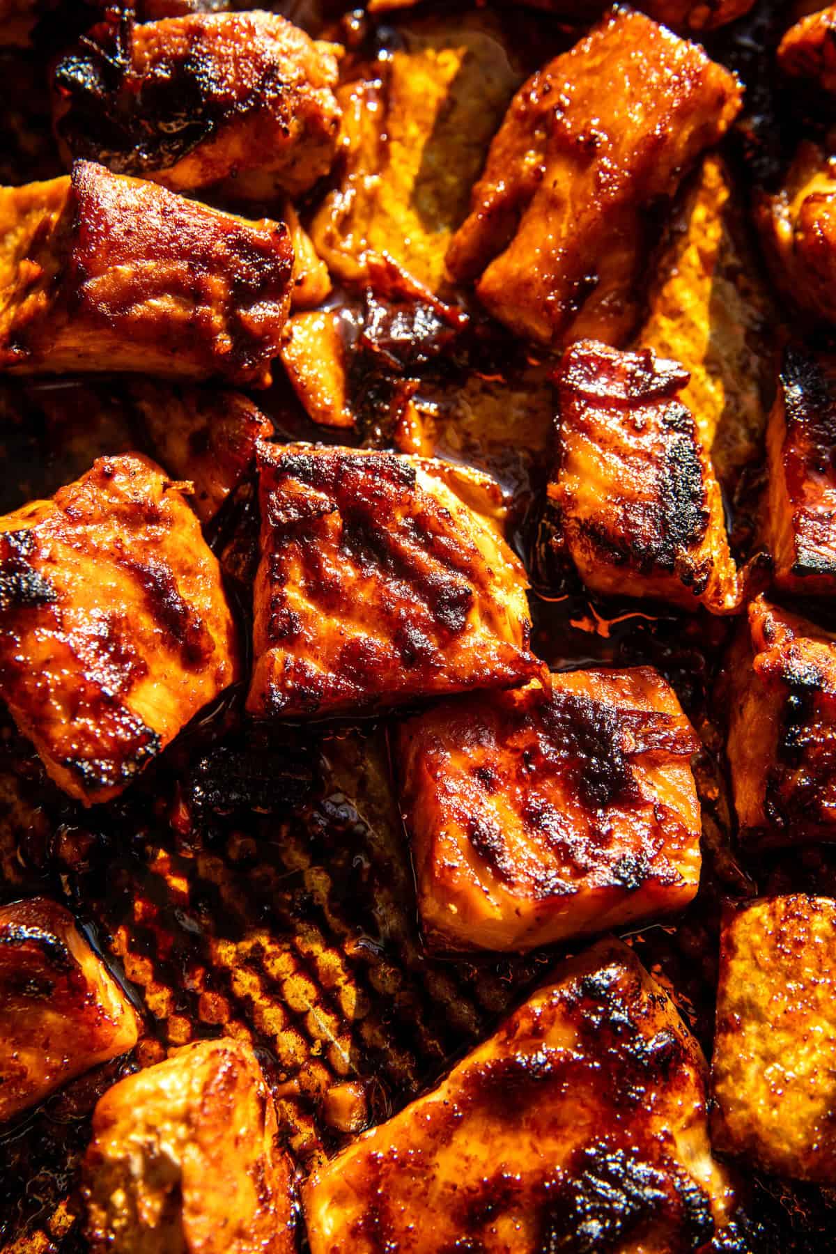 Spicy Chipotle Honey Salmon Rice Salad | halfbakedharvest.com