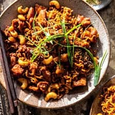 20 Minute Cashew Chicken Noodles | halfbakedharvest.com