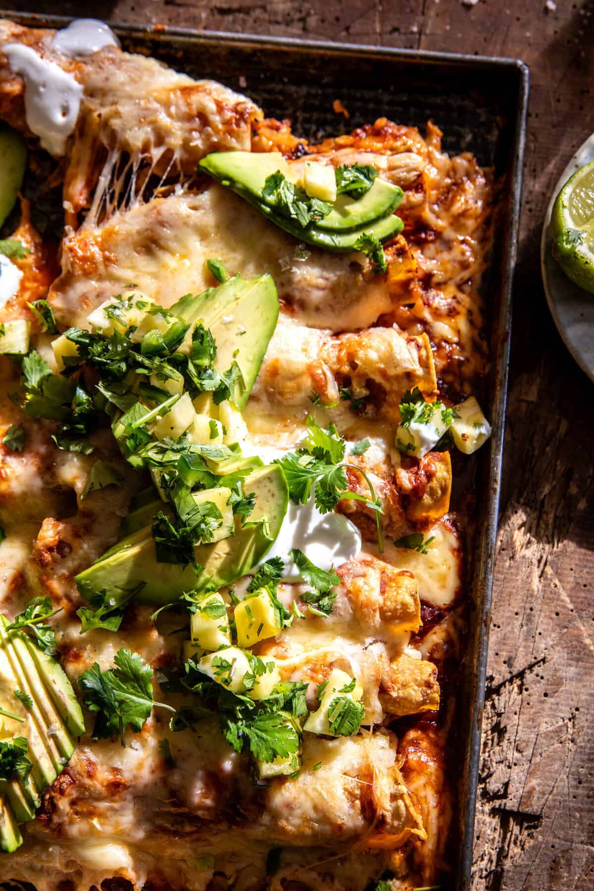 Baked Cheesy Cuban Chicken Taquitos | halfbakedharvest.com