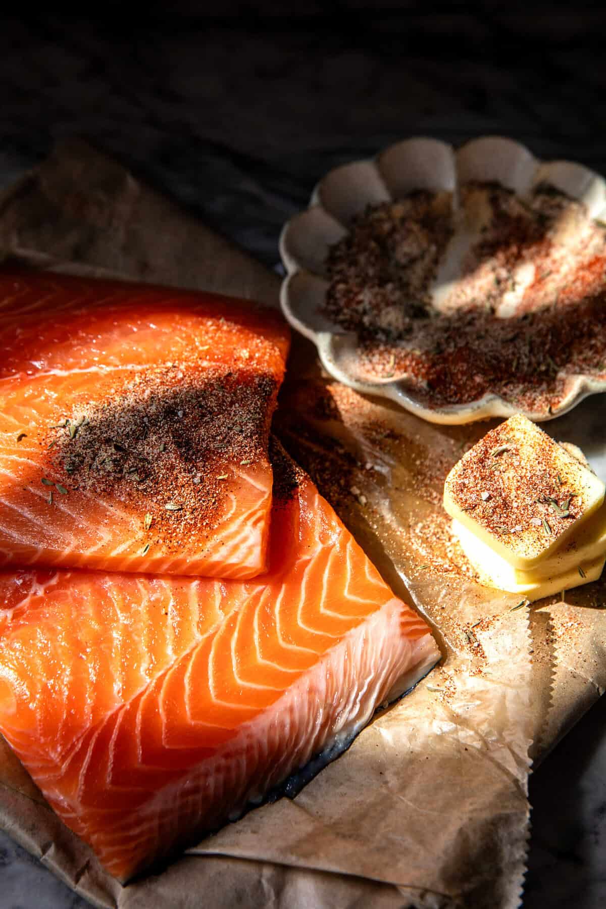 Blackened Salmon Caesar Salad | halfbakedharvest.com