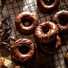 Homemade Baked Frosted Chocolate Donuts | halfbakedharvest.com