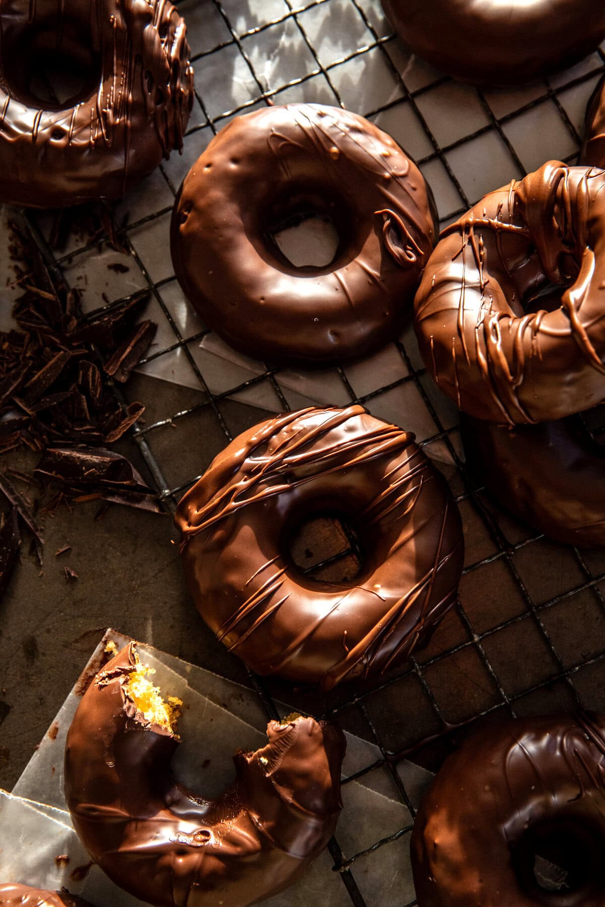 Homemade Baked Frosted Chocolate Donuts | halfbakedharvest.com