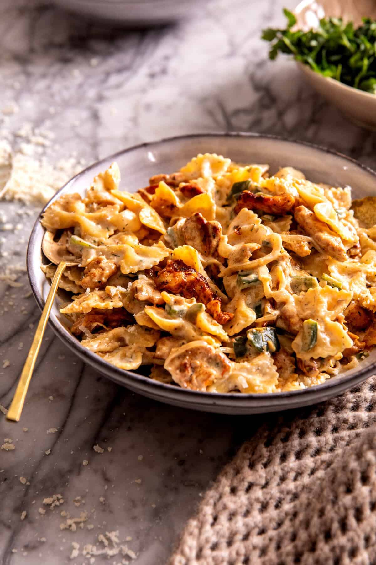 One Pot Cajun Ranch Chicken Pasta | halfbakedharvest.com