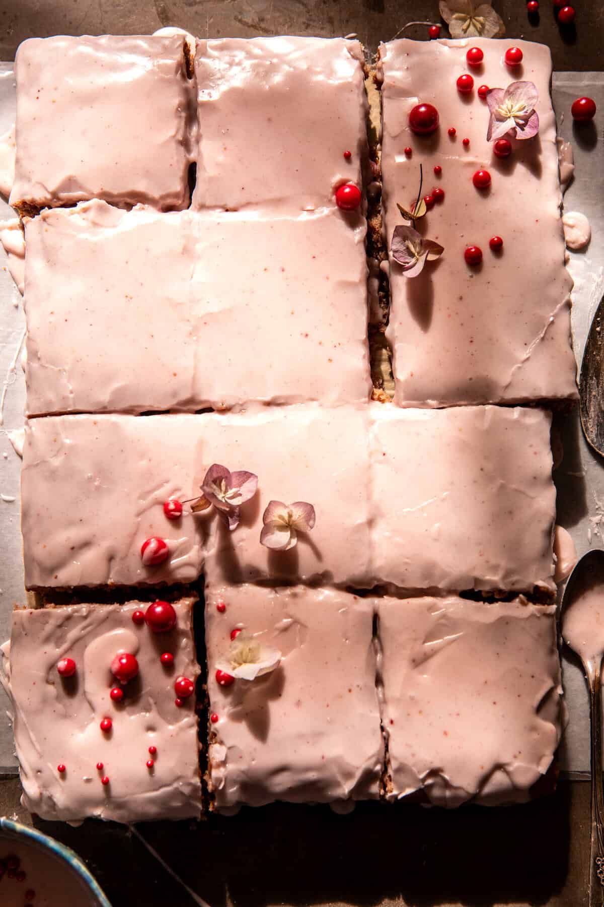 Strawberry Poptart Sheet Cake | halfbakedharvest.com