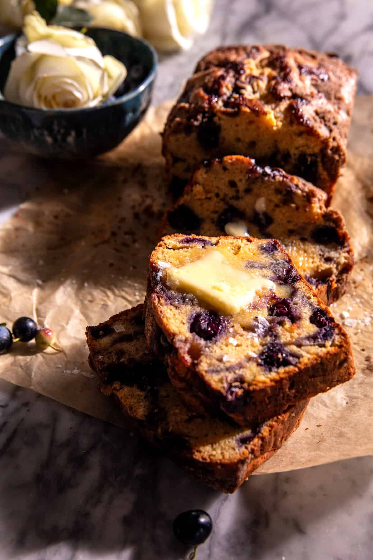 Blueberry Muffin Bread | halfbakedharvest.com