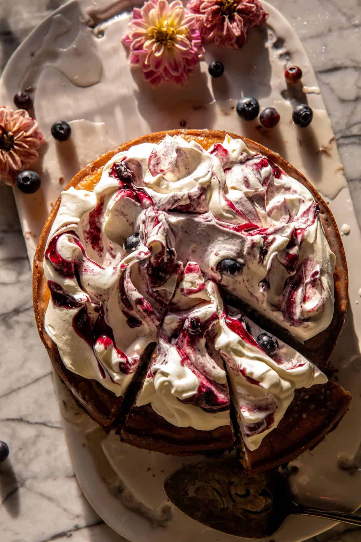 Blueberry Ricotta Pudding Cake | halfbakedharvest.com