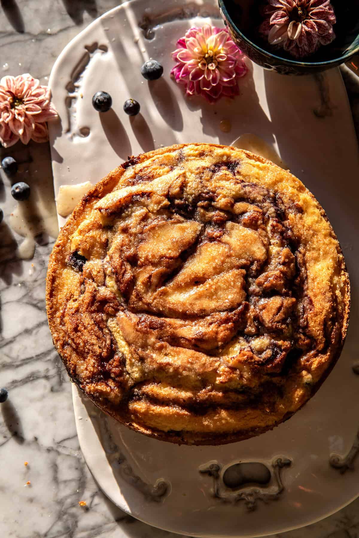 Blueberry Ricotta Pudding Cake | halfbakedharvest.com