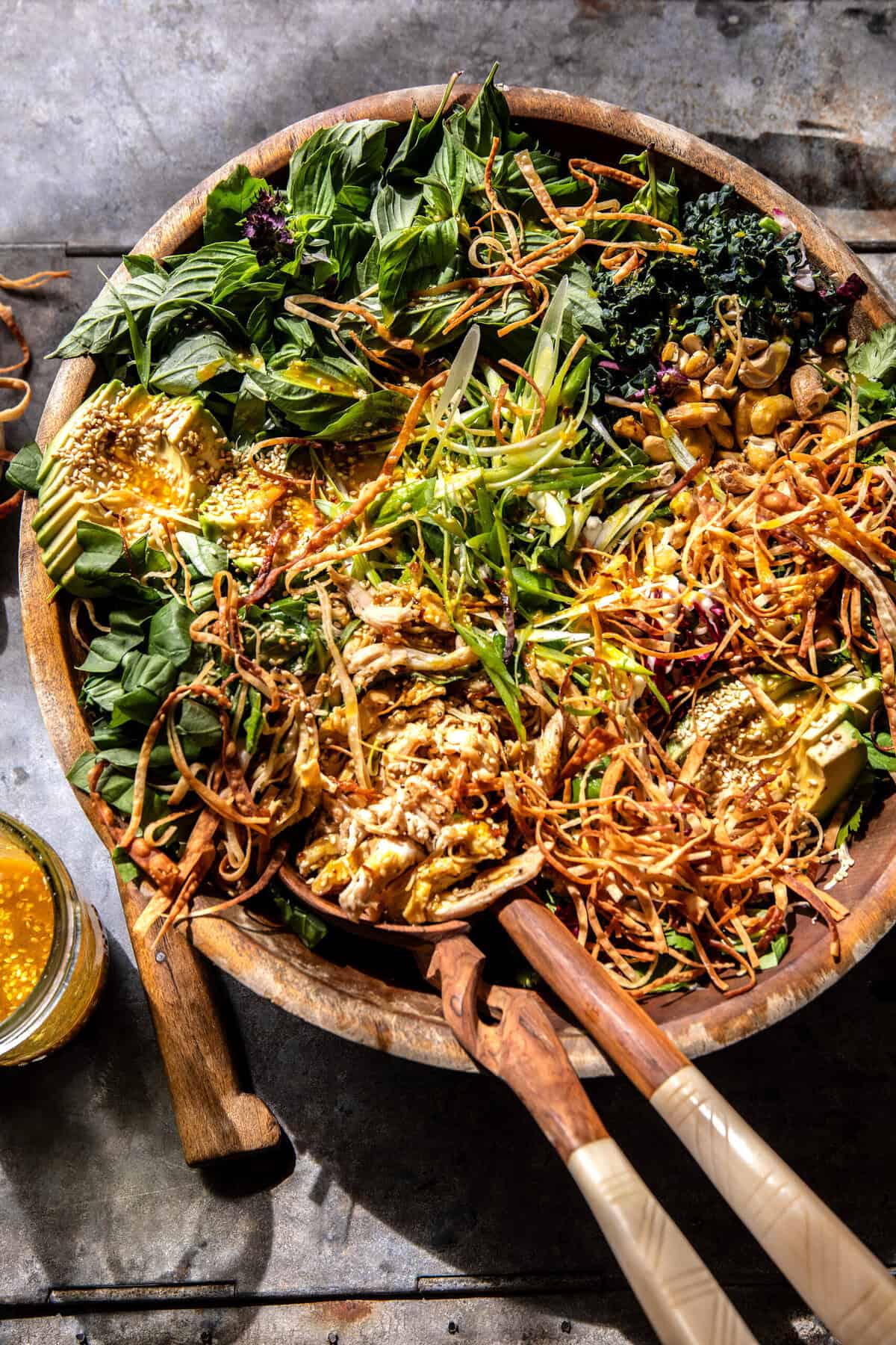 Crispy Wonton Rotisserie Chicken Salad | halfbakedharvest.com