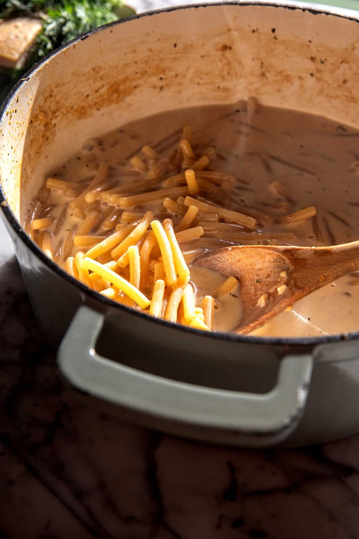 One Pot Chicken Caesar Pesto Pasta | halfbakedharvest.com