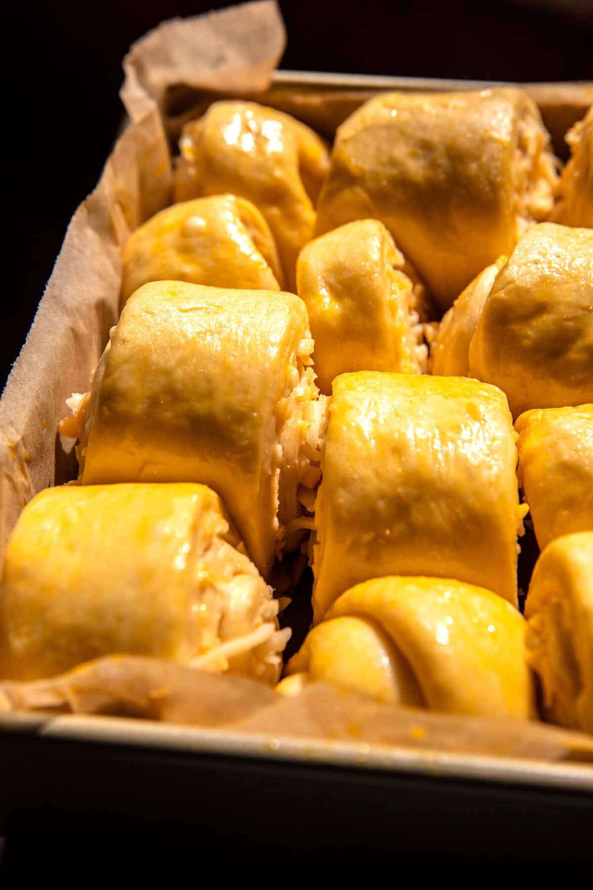 Salted Honey Butter Cheddar Brioche Rolls | halfbakedharvest.com