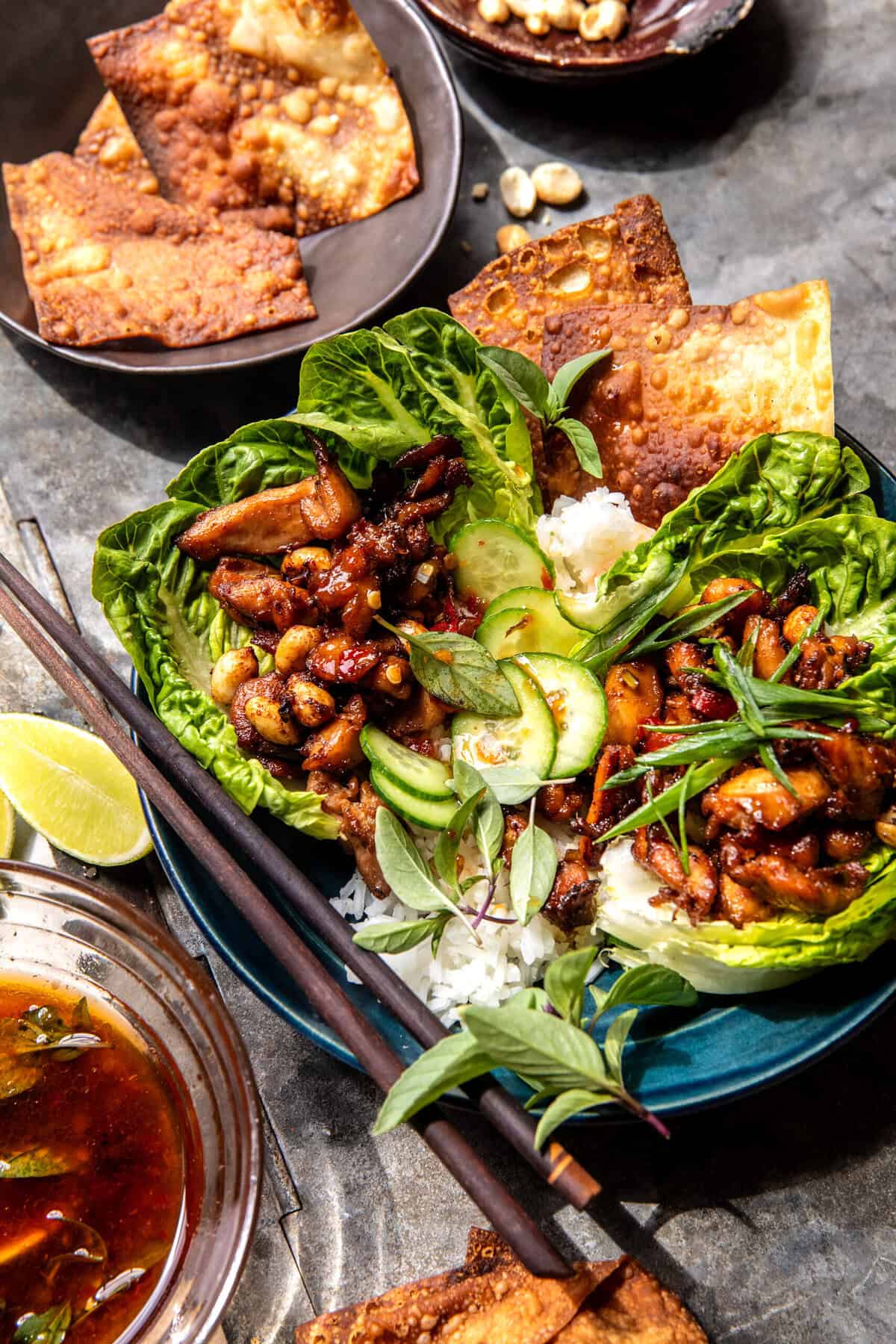 20-Minute Ponzu Ginger Chicken Bowls | halfharvest.com