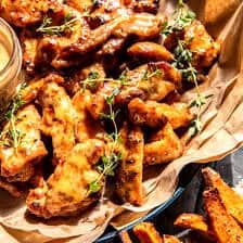 Baked Honey Mustard Boneless Wings | halfbakedharvest.com