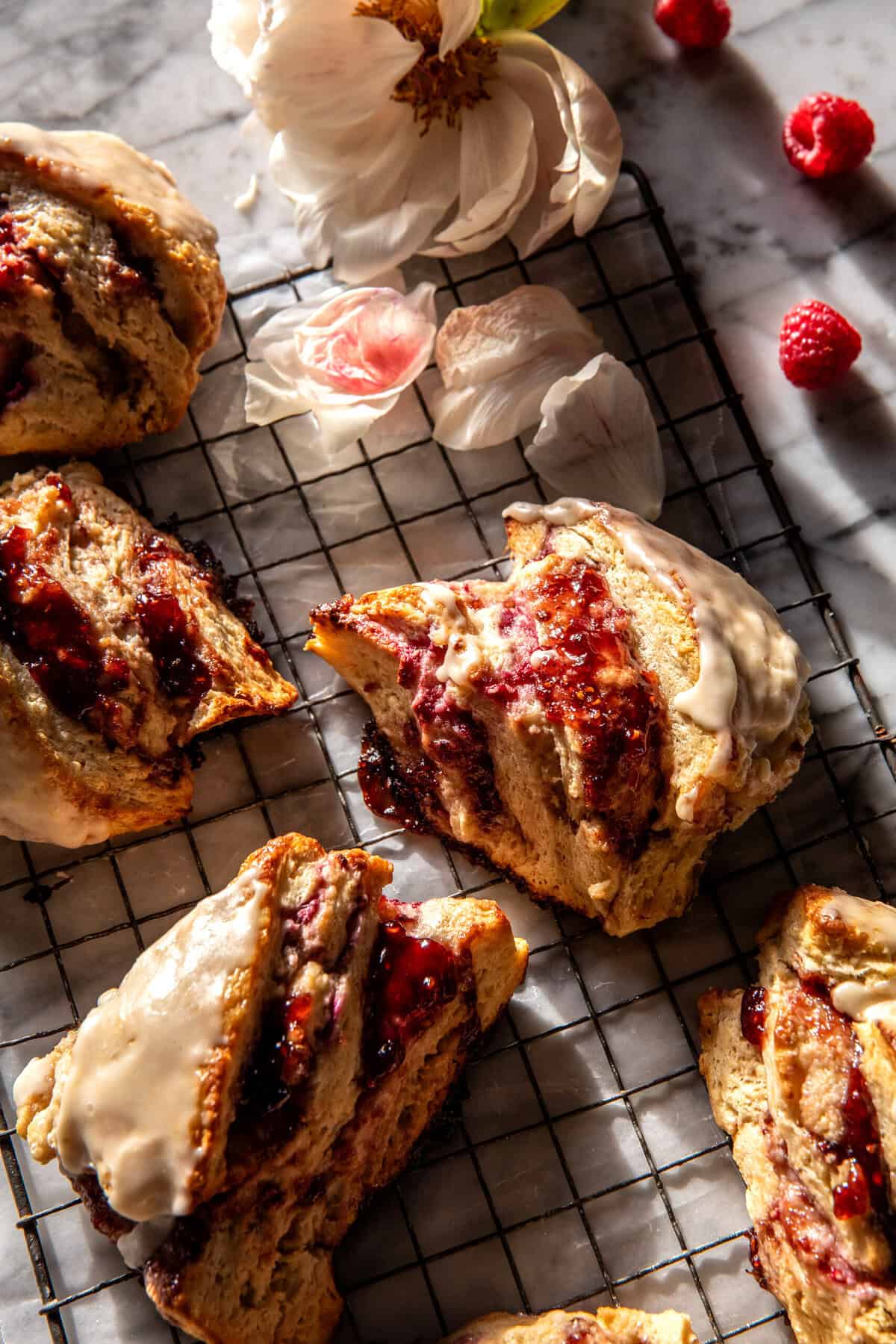 Layered Raspberry Scones | halfbakedharvest.com