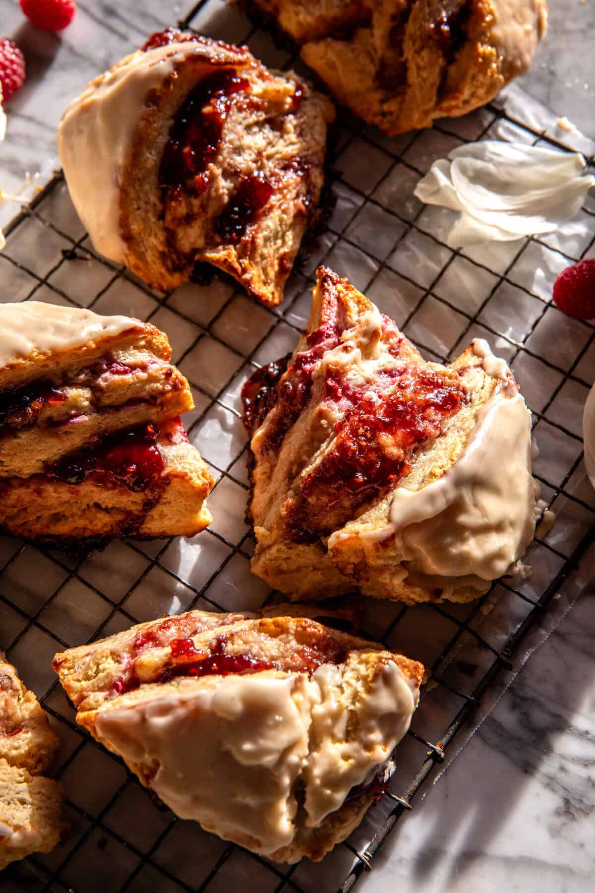 Layered Raspberry Scones | halfbakedharvest.com