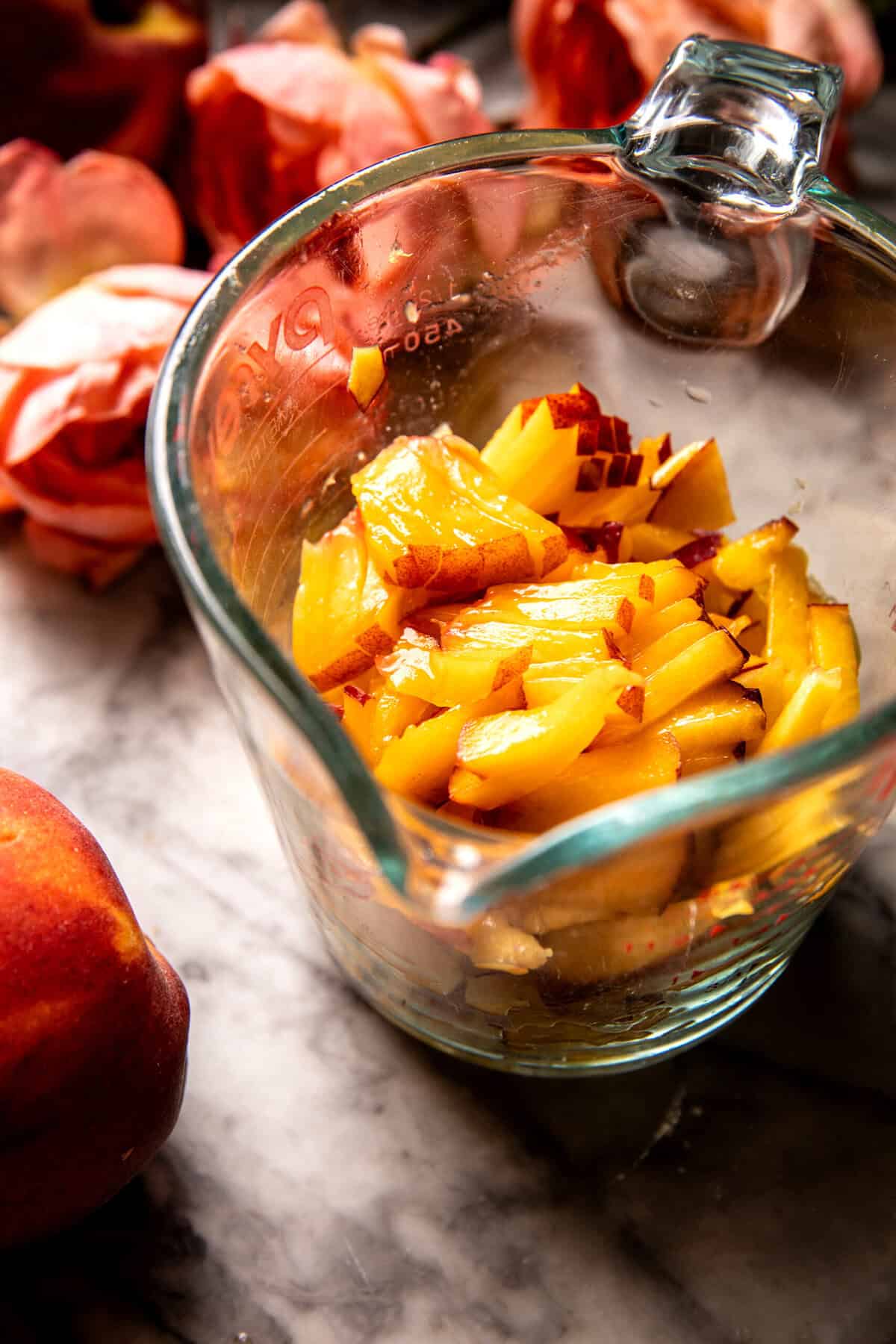 Cinnamon Crunch Peach Muffin Bread | halfbakedharvest.com