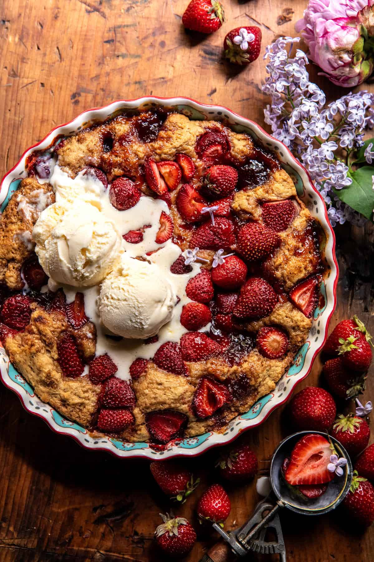 Easy Strawberry Spoon Cake | halfbakedharvest.com