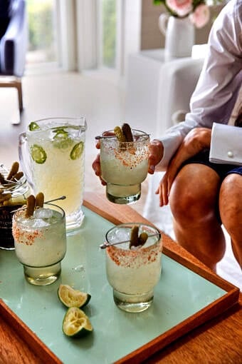 Spicy Pickle Margaritas | halfbakedharvest.com