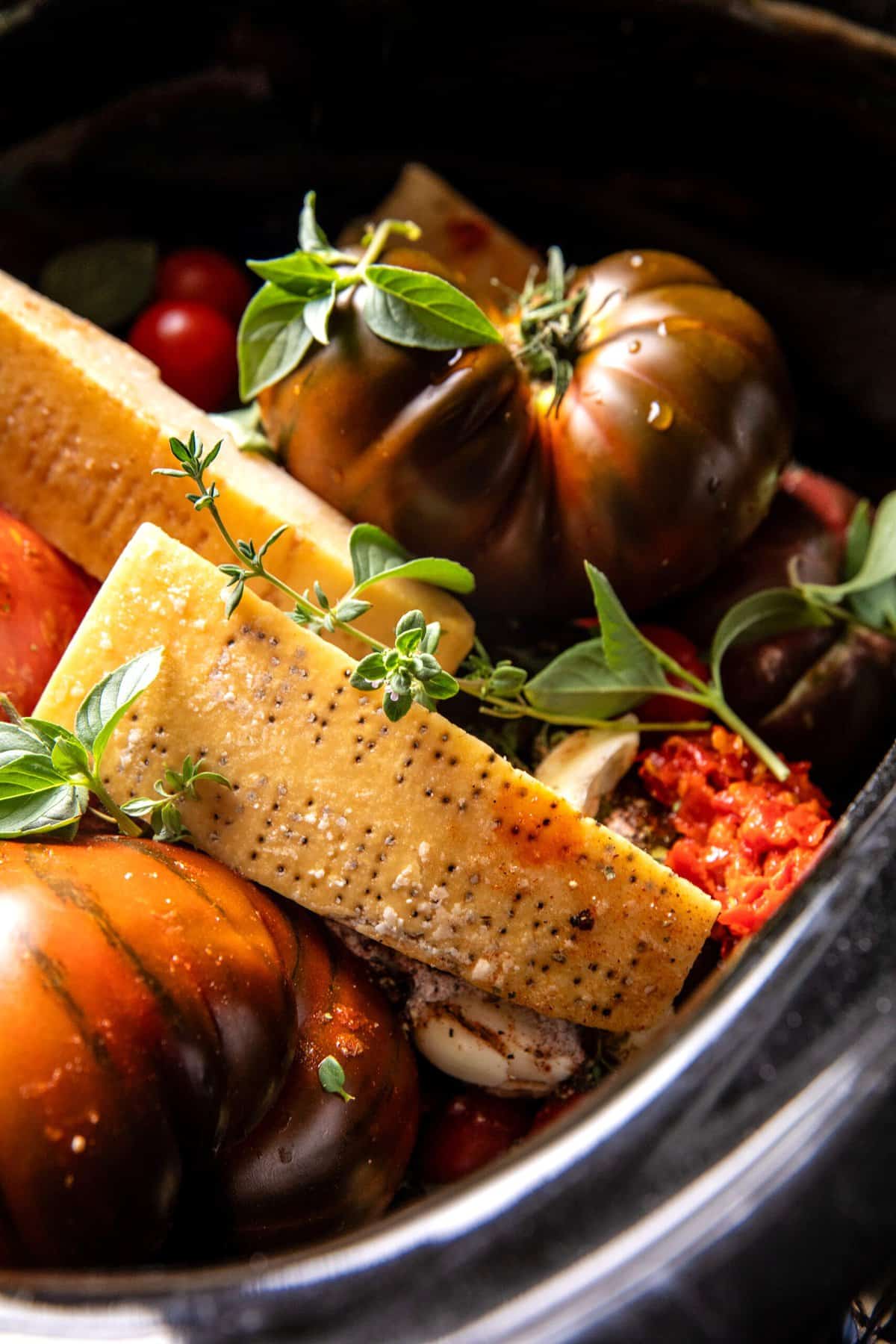 Crockpot Brown Butter Tomato and Ricotta Pasta | halfbakedharvest.com
