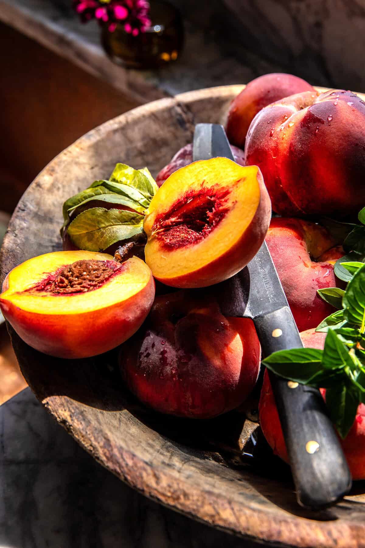 Tomato Peach Caprese | halfbakedharvest.com