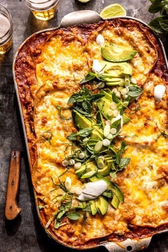 Beef Enchilada Casserole | halfbakedharvest.com