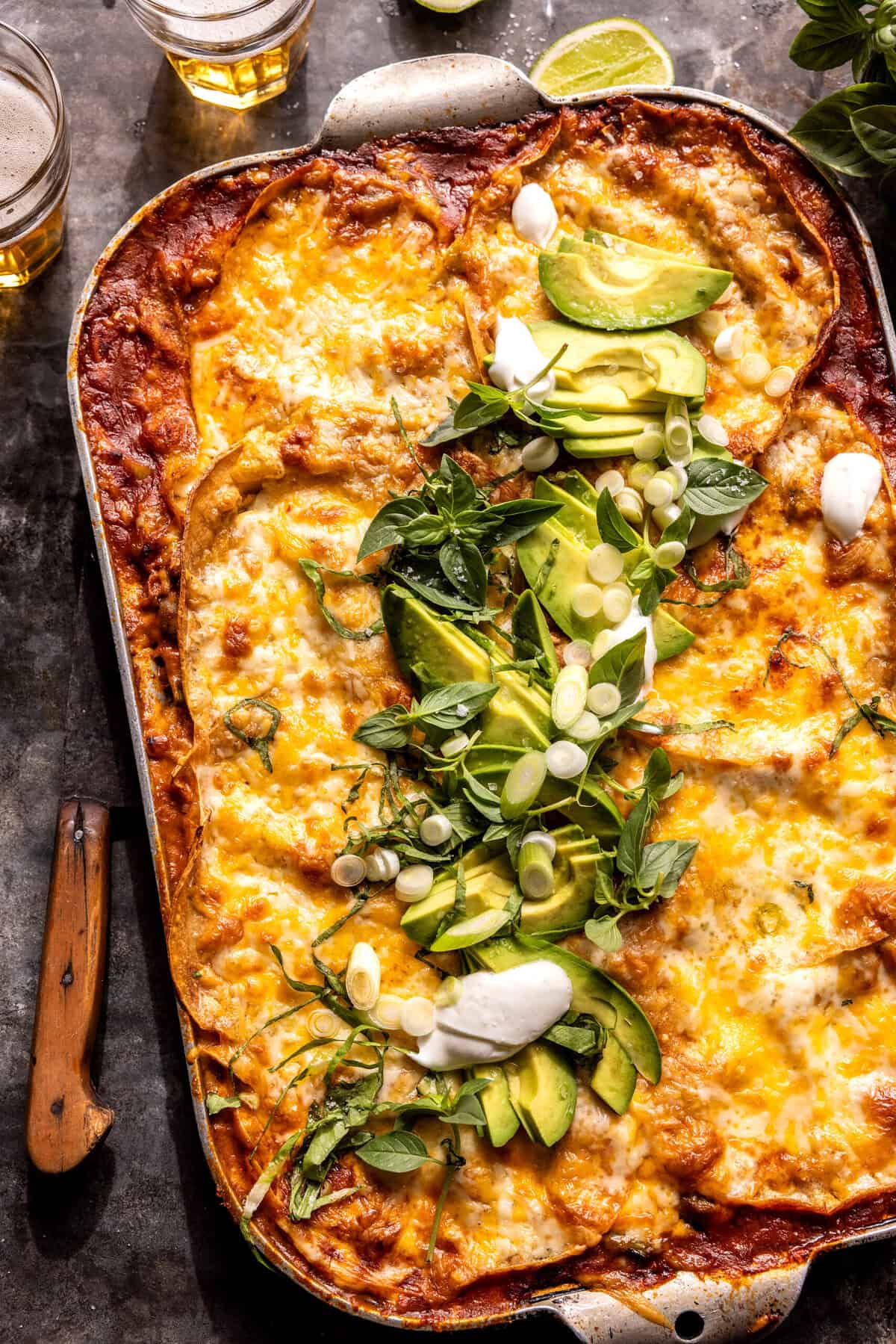 Beef Enchilada Casserole | halfbakedharvest.com
