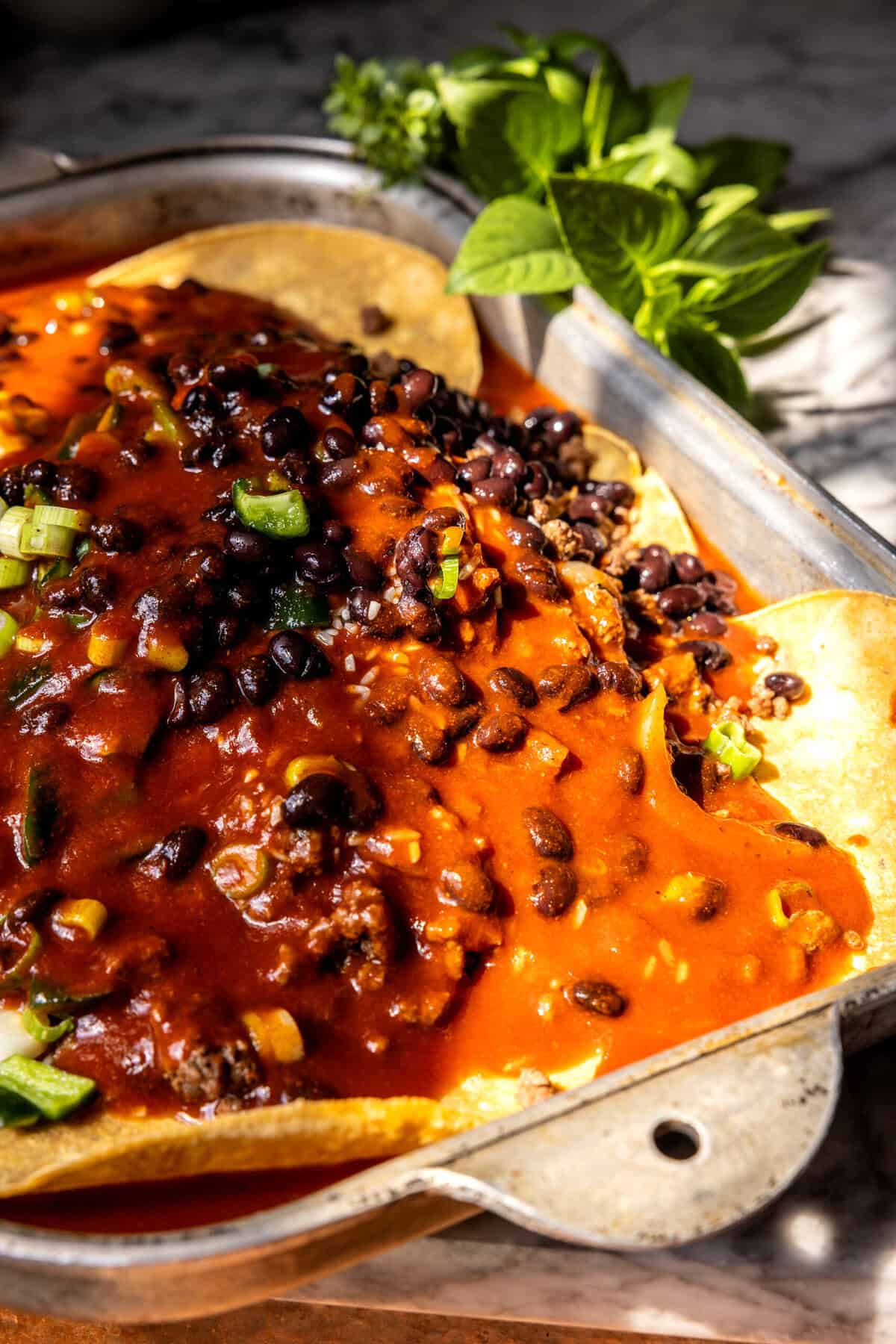 Beef Enchilada Casserole | halfbakedharvest.com