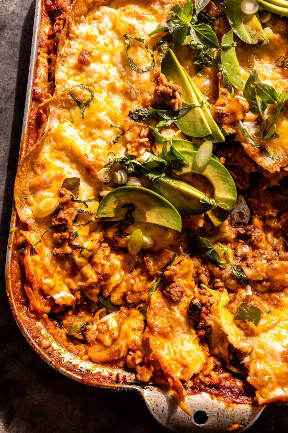 Beef Enchilada Casserole | halfbakedharvest.com