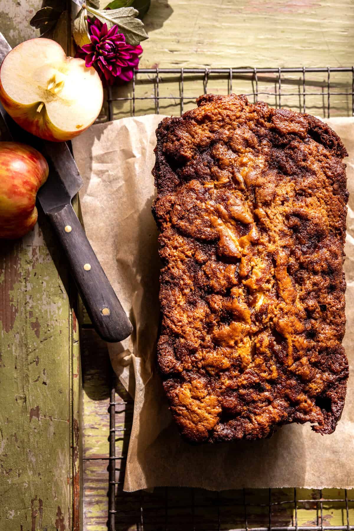Chai Spiced Apple Butter Muffin Bread | halfbakedharvest.com